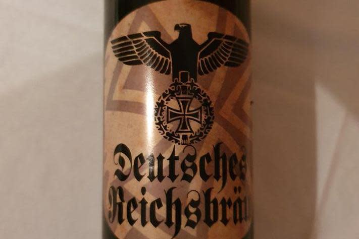 Beer with a Nazi-style label is being investigated in Germany: Götz Ulrich/Facebook