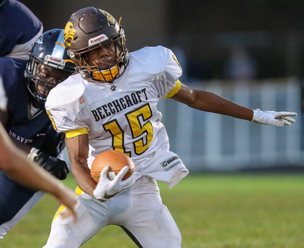 Beechcroft graduate Diante Latham is one of the top players scheduled to compete in the Central District All-Star football game at 6 p.m. June 18 at Harvest Prep.