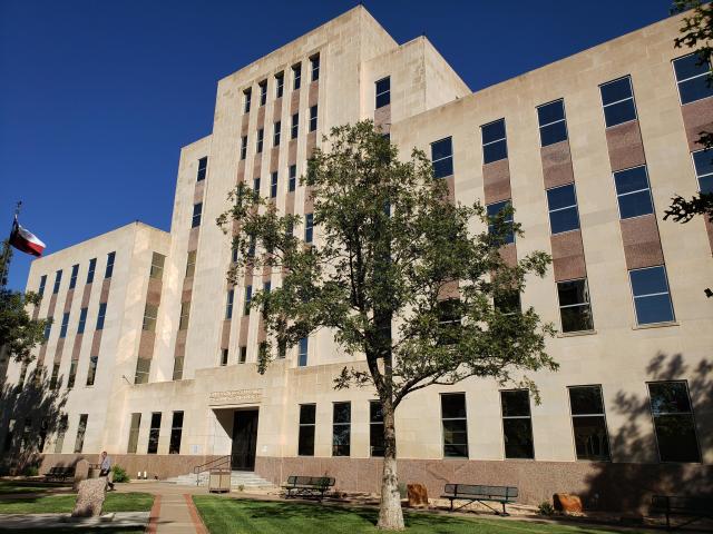 The Lubbock County Courthouse.