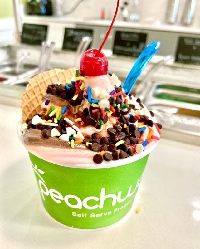 Opened in November 2022, Peachwave in downtown West Palm Beach offers frozen yogurt and gelato, multiple toppings and is a great way to cool off on a hot day.