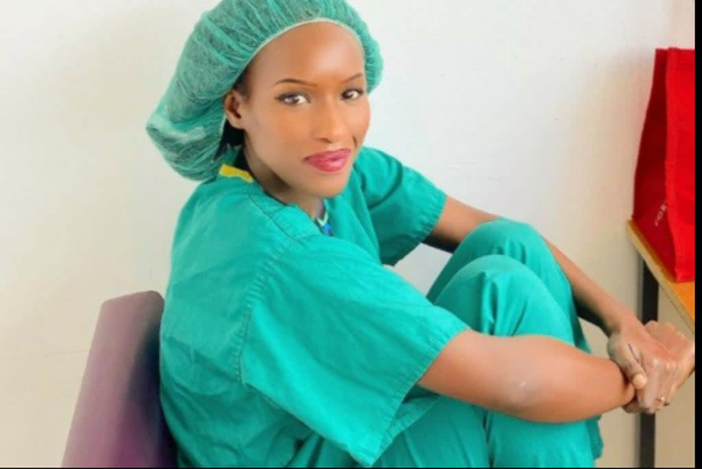 Channel 4 presenter Sarah Mulindwa returned to work as a nurse in a hospital during the Covid-19 pandemic  (Lovehoney)