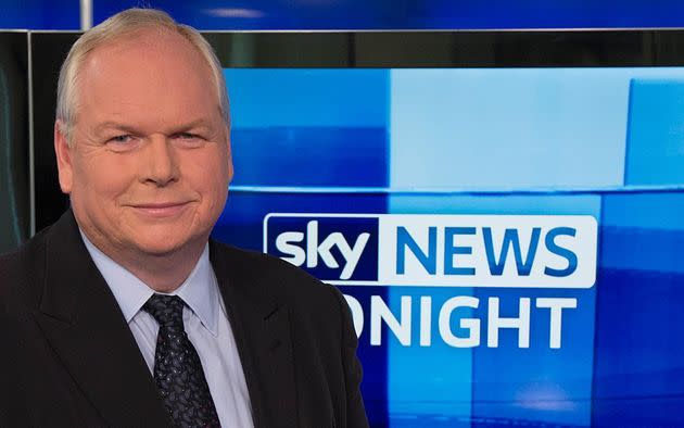 Adam Boulton on the set of Sky News (Photo: Sky News)