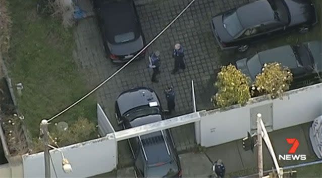 The victim was a lover of classic cars, with many parked at the home. Picture: 7 News