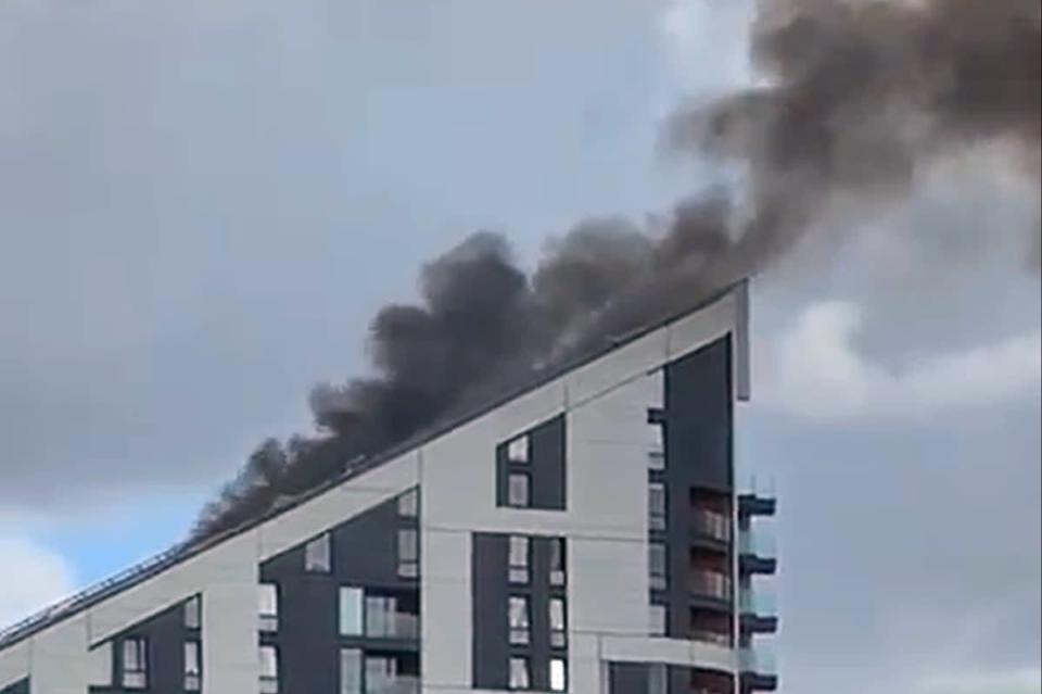 The fire sparked in Bromley (PA)