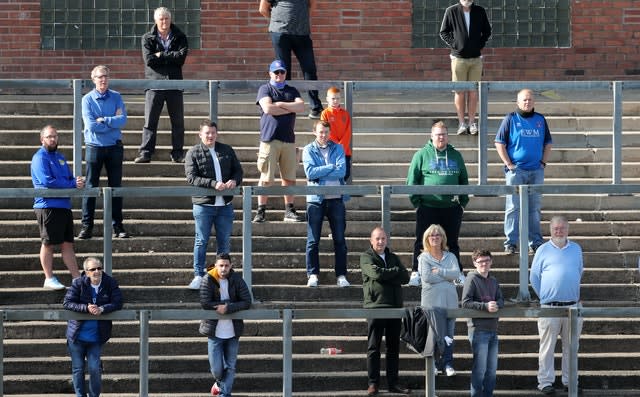 Carlisle fans at the pilot event against Southend 