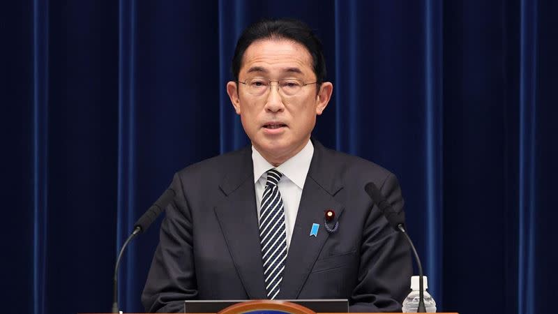 日本首相岸田文雄強烈譴責北韓行徑是暴力行為。（圖／翻攝自首相官邸推特）