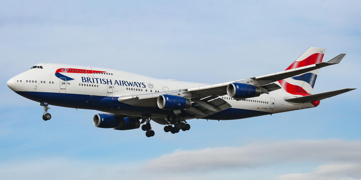 British Airways Boeing 747-400.