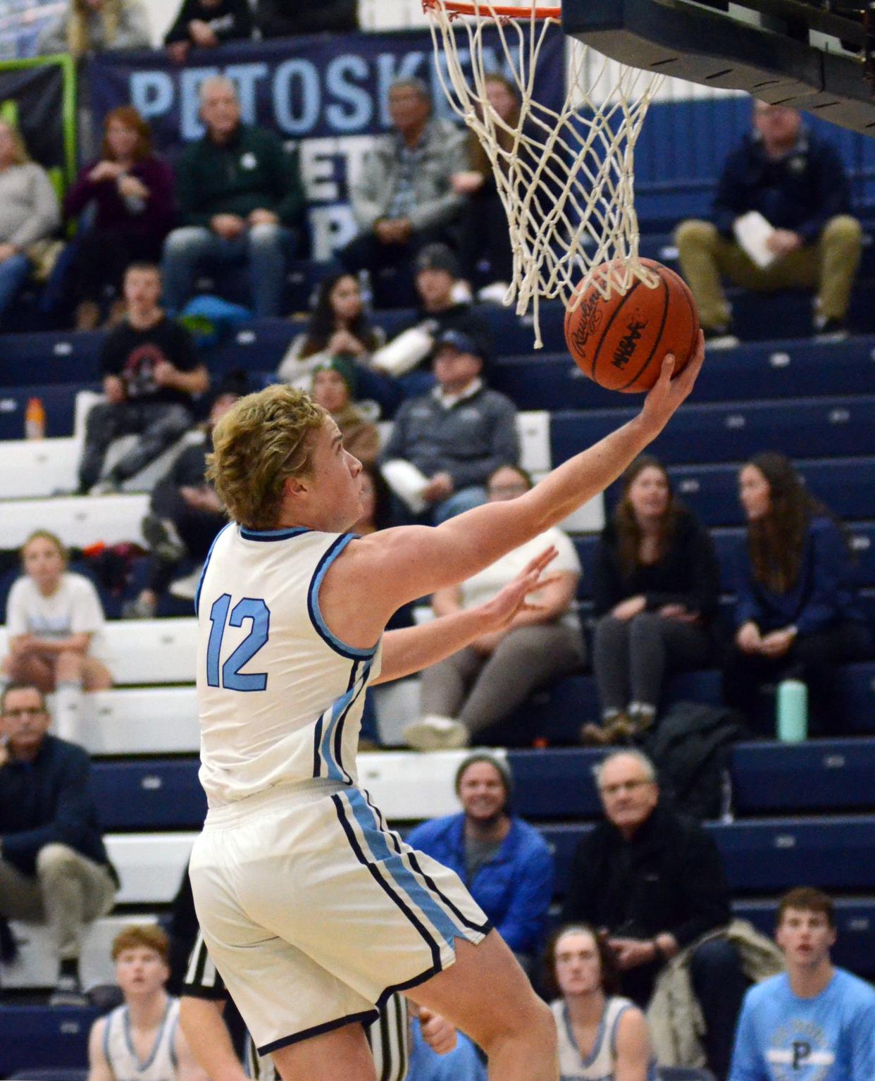 Petoskey's Michael Squires put in a strong performance on the road, but the Northmen have to rebound from a second straight league loss.