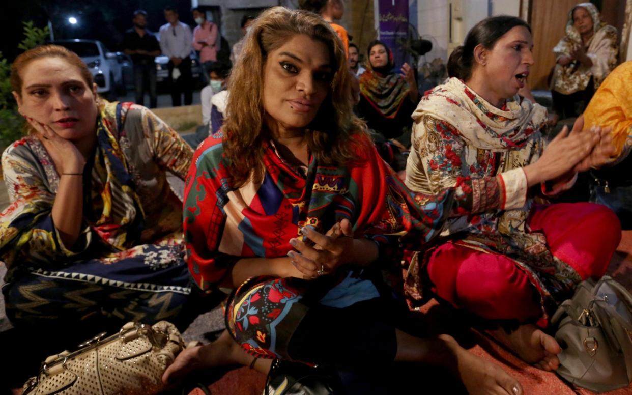 Transgender people attend a prayer service at Pakistan's first church for transgender worshippers - Fareed Khan /AP