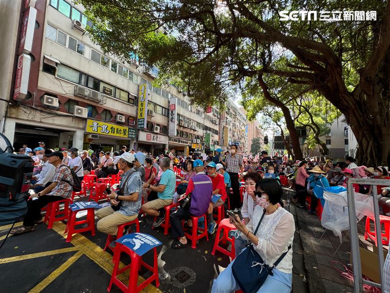 「力挺國會改革藍鷹翱翔 弊案現形」國民黨號召群眾集會（圖／記者陳怡潔攝影）