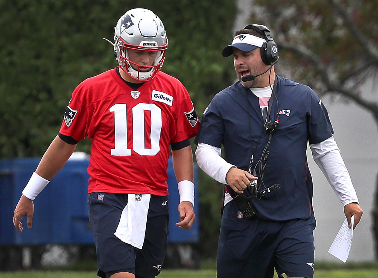 Mac Jones said he's prepared to be the Patriots' starter from Day 1 of training camp. (Photo by Barry Chin/The Boston Globe via Getty Images)