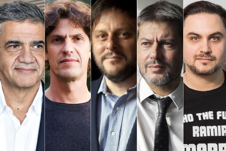 Jorge Macri, Martín Lousteau, Leandro Santoro, Matías Lammens y Ramiro Marra