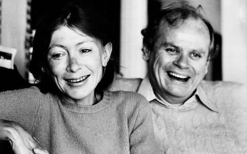 Joan Didion and her husband John Dunne in 1977 - Credit: AP