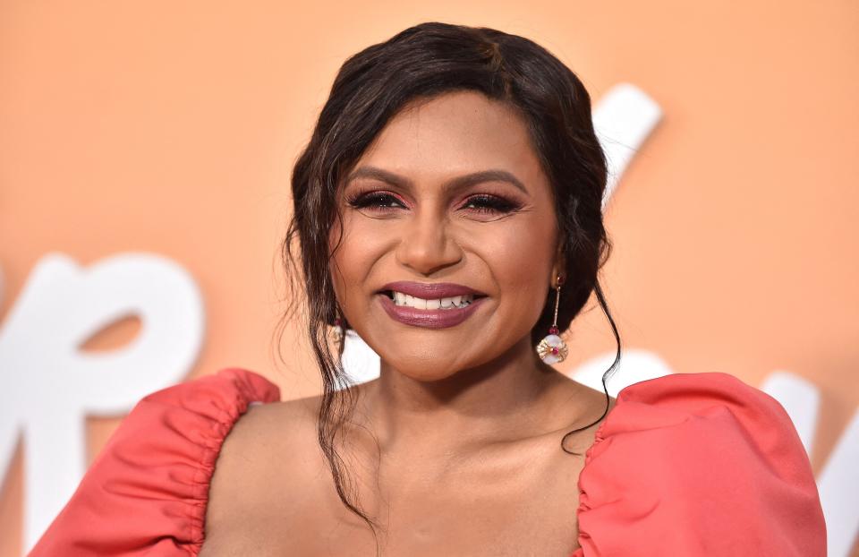 Co-Creator, Writer and Executive Producer Mindy Kaling arrives to attend the premiere of Netflix's "Never Have I Ever", Season Three, at the Westwood Village Theater in Los Angeles on August 11, 2022.