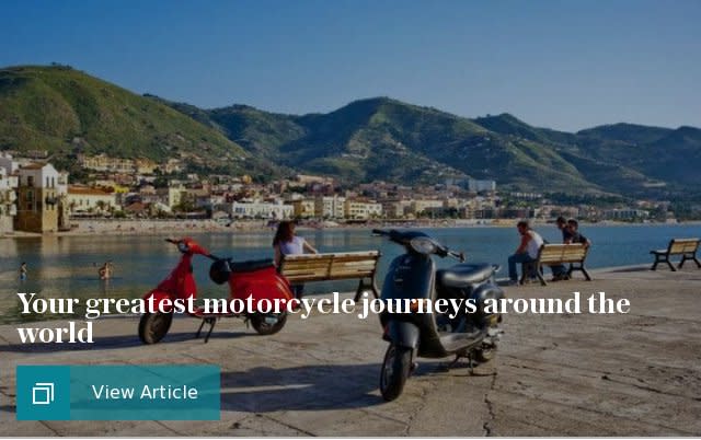 Your favourite motorcycle journeys around the world