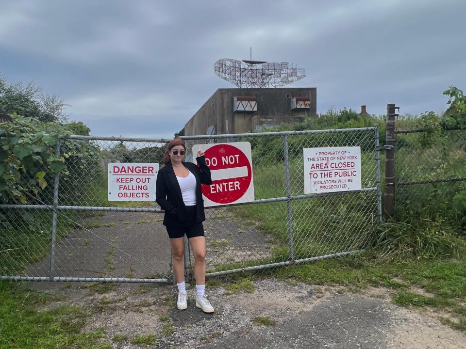 outside the radar tower