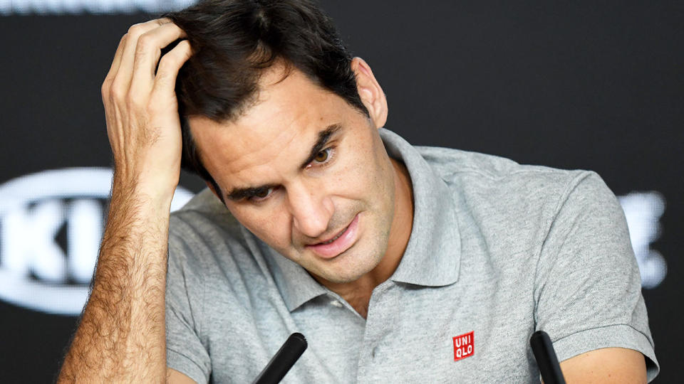 Roger Federer laments his Australian Open semi-final defeat to Novak Djokovic.