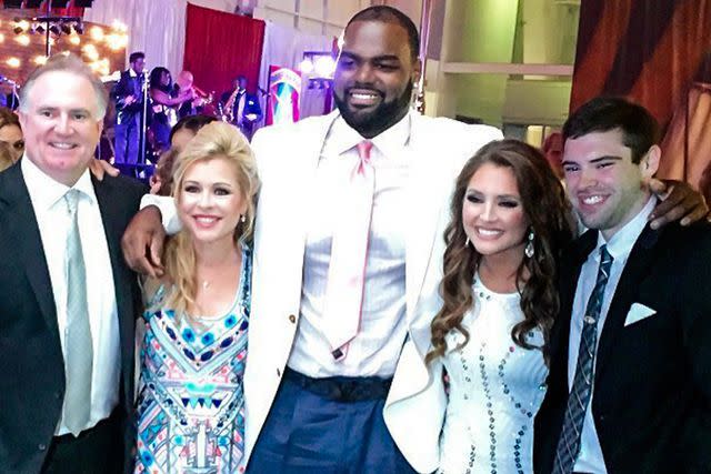 <p>Leigh Anne Tuohy/ Instagram</p> Michael Oher and the Tuohy Family
