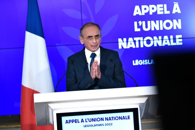 Éric Zemmour photographié lors du second tour de l'élection présidentielle à Paris (illustration) (Photo: STEPHANE DE SAKUTIN via AFP)