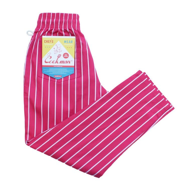 <p><a href="https://cookmanusa.com/products/cookman-chef-pants-stripe-light-pink?gad_source=1&gclid=CjwKCAiAopuvBhBCEiwAm8jaMeHXZkpoR7S7ftgt0aYErXqzTcjcD7zHWnjp2uG5RAkJ-ogWUNHjcBoC18wQAvD_BwE" rel="nofollow noopener" target="_blank" data-ylk="slk:Shop Now;elm:context_link;itc:0;sec:content-canvas" class="link ">Shop Now</a></p><p>Cookman Chef Pants - Stripe: Pink</p><p>cookmanusa.com</p><p>$39.00</p>