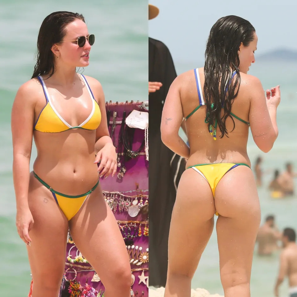 Larissa Manoela Esbanja Sa De Na Praia Novo Momento