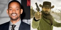 <p>Will Smith reportedly turned down the role of Django in the Oscar-nominated <em>Django Unchained </em><a href="https://www.hollywoodreporter.com/features/will-smith-mark-ruffalo-four-842621" rel="nofollow noopener" target="_blank" data-ylk="slk:due to "creative differences.";elm:context_link;itc:0;sec:content-canvas" class="link ">due to "creative differences."</a> The role ended up going to Jamie Foxx.</p>