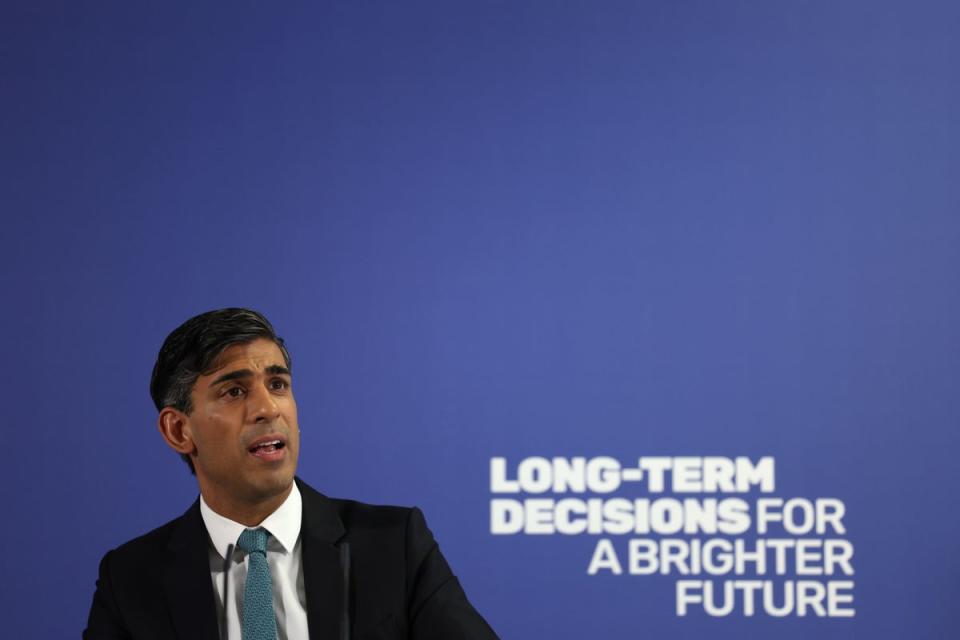 Rishi Sunak decided to cancel his meeting with the Greek prime minister after he spoke out about the Elgin Marbles (PA)