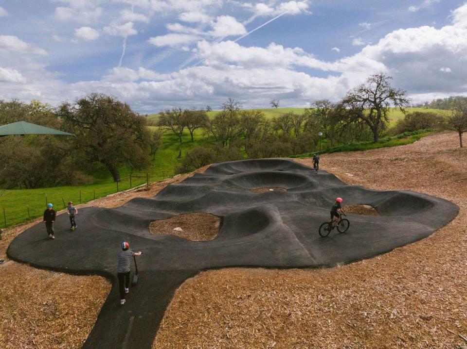 The city of Paso Robles and Paso Robles REC Foundation will host a grand opening celebration for the new Barney Schwartz Park Pump Track on April 27 at 10 a.m. The tracks consist of looping asphalt trails with banked turns and rhythmically rolling paths, which are meant to be ridden without pedaling.