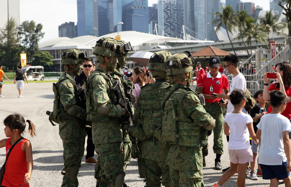 Singapore Armed Forces (SAF) personnel. (Yahoo News Singapore file photo)
