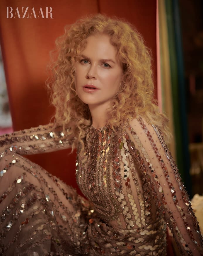 Nicole Kidman for Harper’s Bazaar’s October 2021 issue - Credit: Collier Schorr.