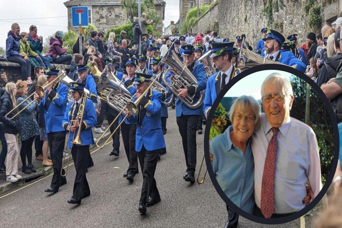 Helston Town Band will honour former member Edward Ashton this Flora Day <i>(Image: NQ (Band picture))</i>