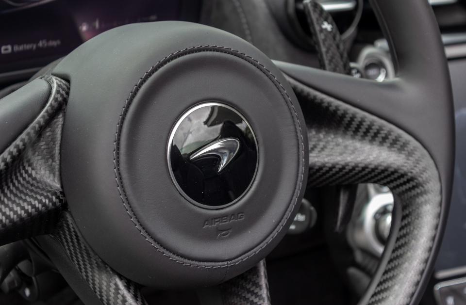 The McLaren 720S Spider interior.