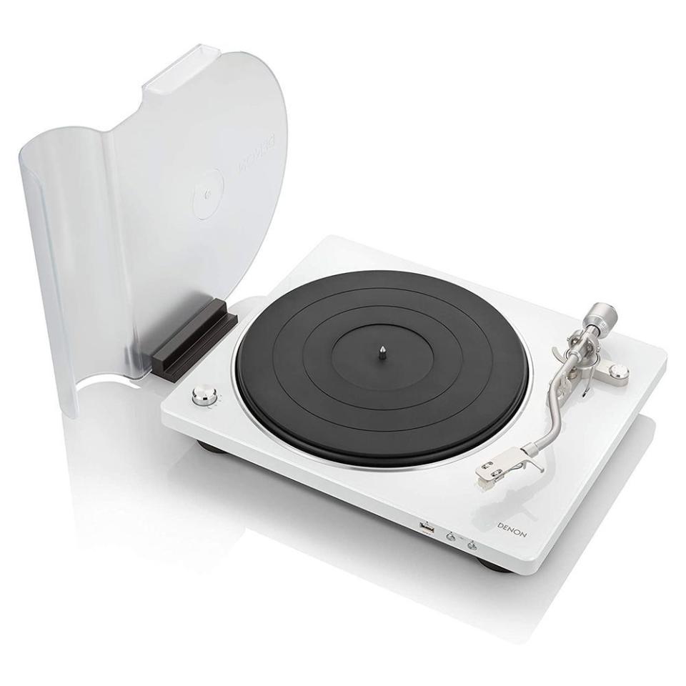 3) Denon DP-400 Semi-Automatic Analog Turntable