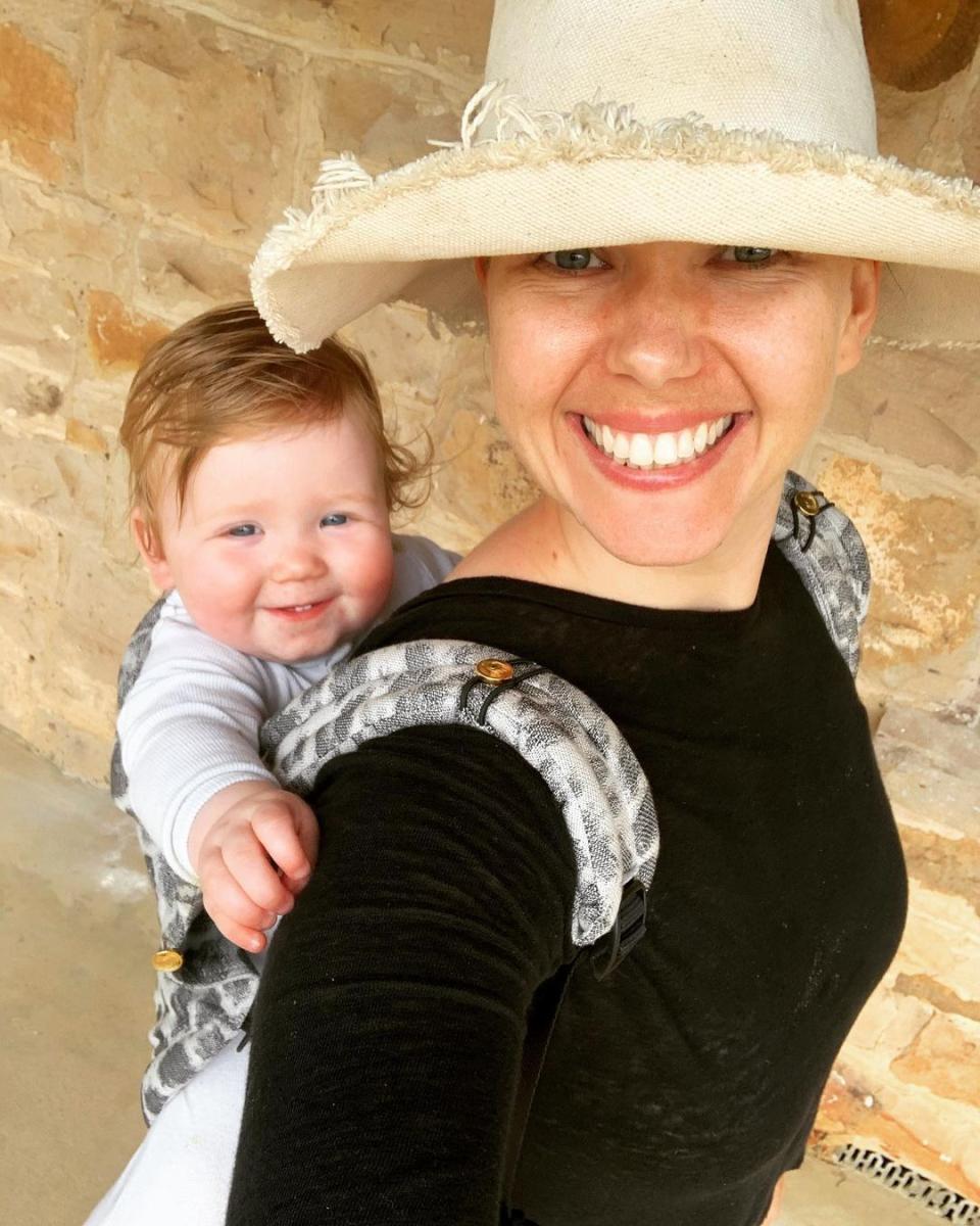 Edwina Bartholomew has opened up about her 'marvellous' night away from baby Molly. Photo: Instagram/edwina_b.