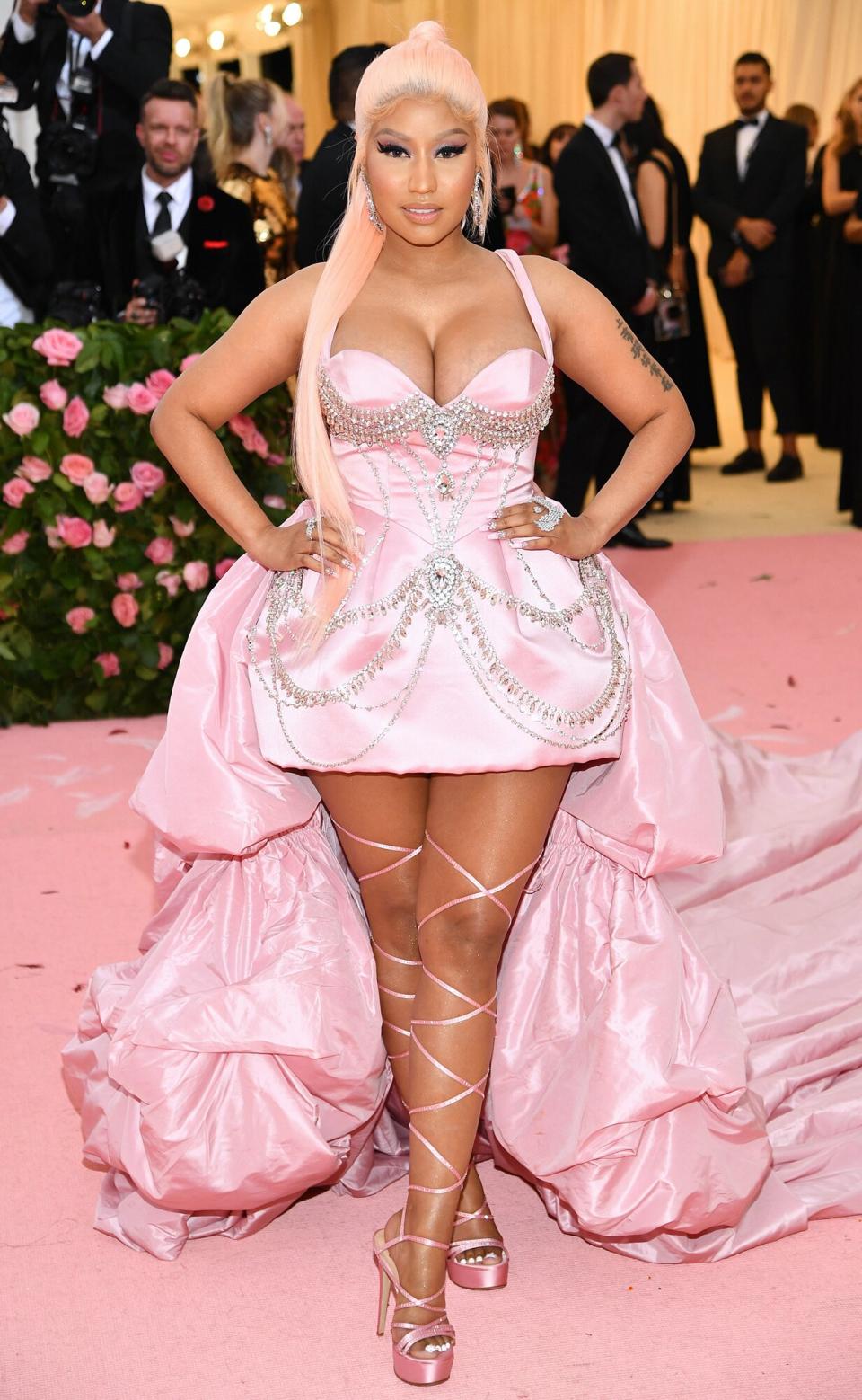 Nicki Minaj attends The 2019 Met Gala Celebrating Camp: Notes on Fashion at Metropolitan Museum of Art on May 06, 2019 in New York City