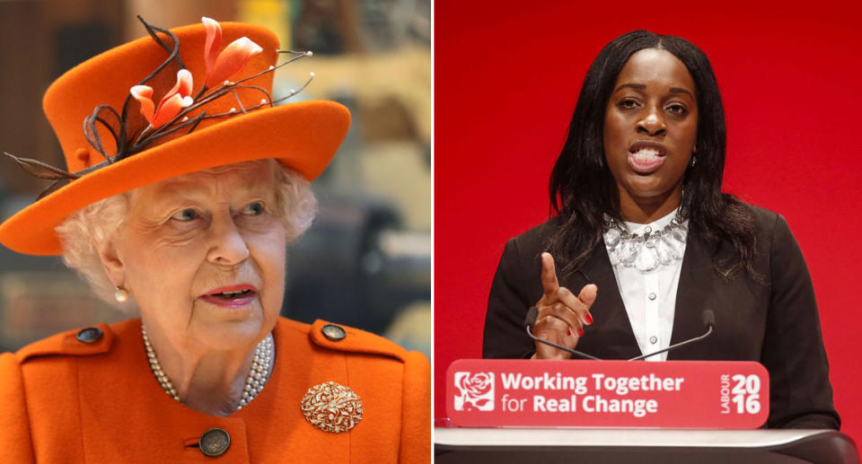 Kate Osamor suggested on Twitter the monarchy could be abolished after the Queen approved Boris Johnson's request to prorogue Parliament. (Getty)