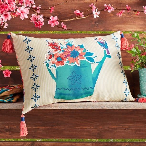 <p><a href="https://go.redirectingat.com?id=74968X1596630&url=https%3A%2F%2Fwww.walmart.com%2Fip%2FThe-Pioneer-Woman-Watering-Can-Outdoor-Rectangle-Pillow-Multicolor-14-x-20%2F717748066&sref=https%3A%2F%2Fwww.thepioneerwoman.com%2Fproducts%2Fa39641679%2Fthe-pioneer-woman-outdoor-collection-walmart%2F" rel="nofollow noopener" target="_blank" data-ylk="slk:Shop Now;elm:context_link;itc:0;sec:content-canvas" class="link rapid-noclick-resp">Shop Now</a></p><p>The Pioneer Woman Watering Can Outdoor Pillow</p><p>$19.98</p><p>walmart.com</p>