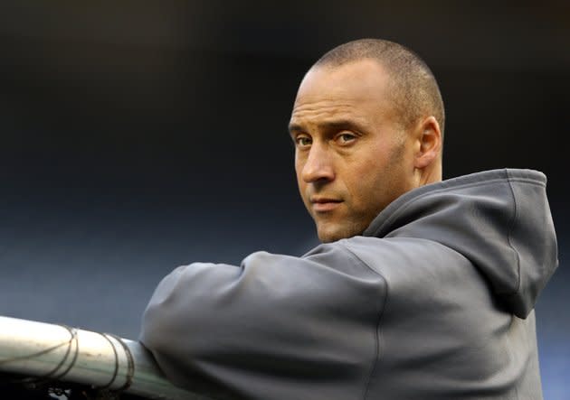 Le joueur des Yankees de New York Derek Jeter a voté pour Barack Obama. (Photo de Al Bello/Getty Images)