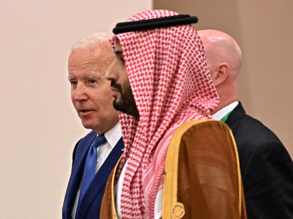 President Joe Biden and Saudi Crown Prince Mohammed bin Salman