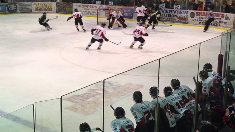 Sibling rivalry at the rink: Brothers tend nets in Herder hockey final