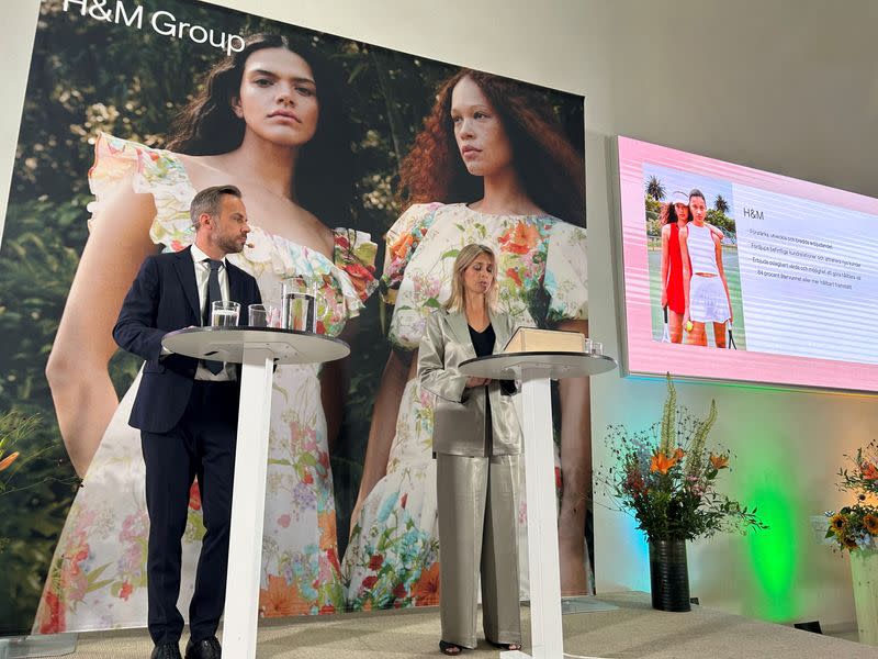 H&M holds a news conference in Stockholm