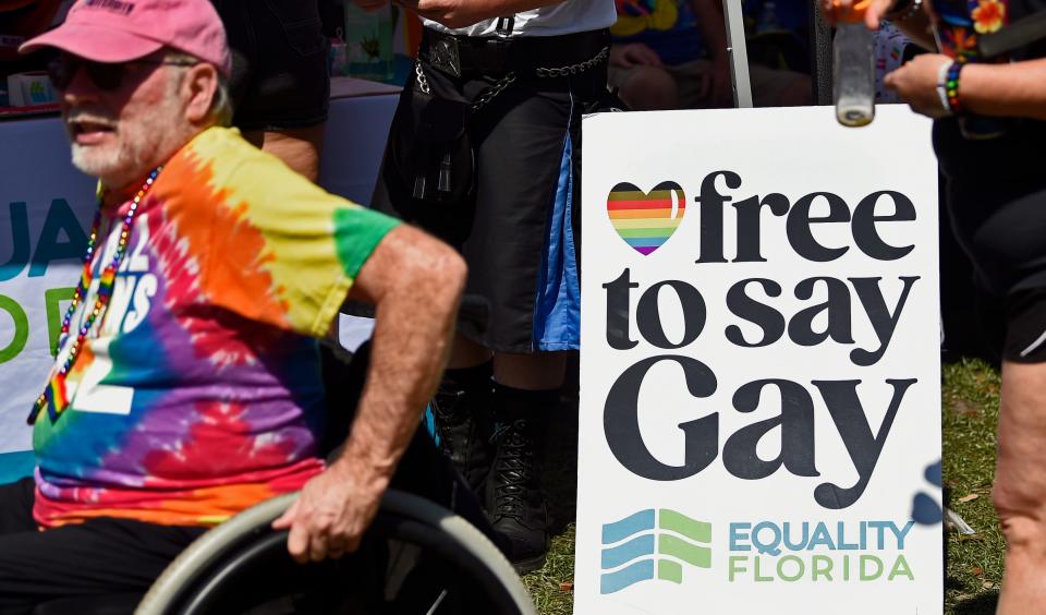 At Manatee Pride on Saturday, March 11, was Equality Florida, a political advocacy organization that campaigns for civil rights and safeguards for Florida's lesbian, gay, bisexual, transgender, and queer individuals.