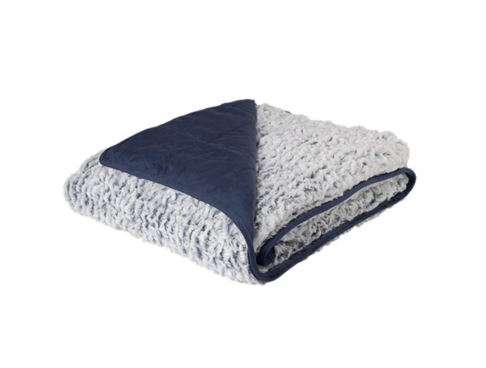 Pur Serenity Reversible Faux fur to Mink 15lb Weighted Blanket is on sale at Sport Chek, $75 (originally $150). 