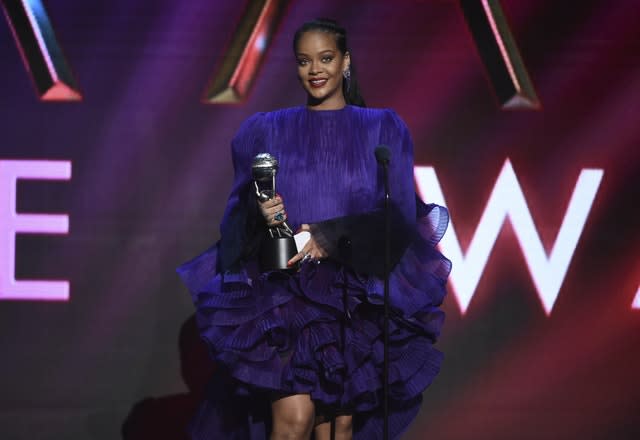 Rihanna accepts the President’s Award 