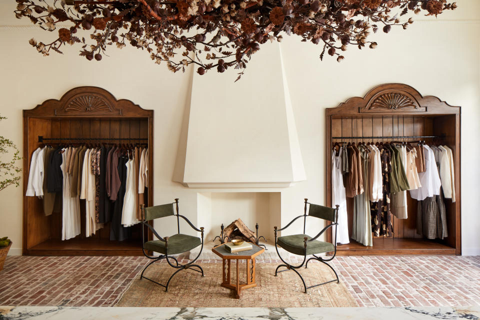 Inside the Wyeth store.