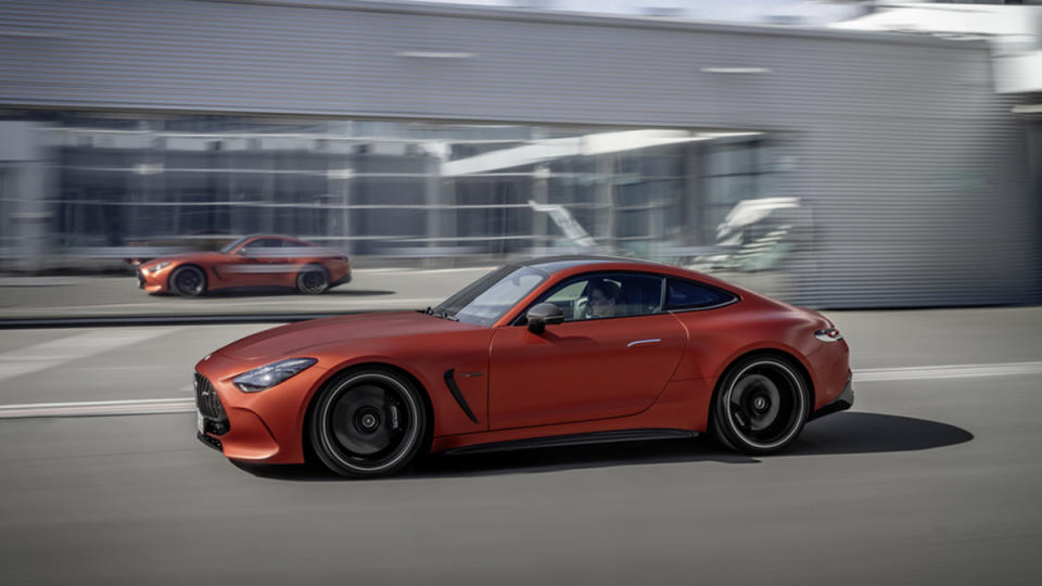 The 2025 Mercedes-AMG GT63 S E Performance from the side