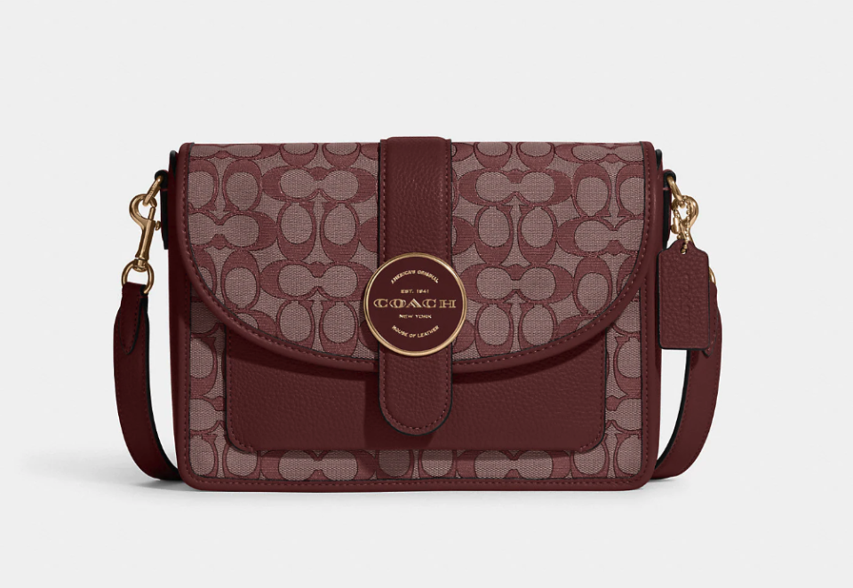 Lonnie Crossbody In Signature Jacquard. Image via Coach Outlet.