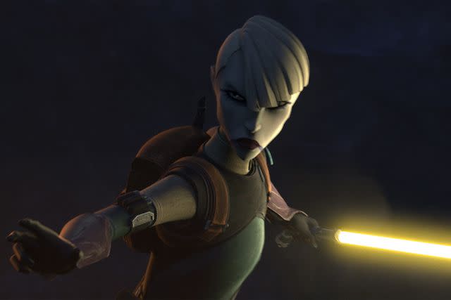 <p>Lucasfilm</p> Asajj Ventress in 'Star Wars: The Bad Batch' season 3