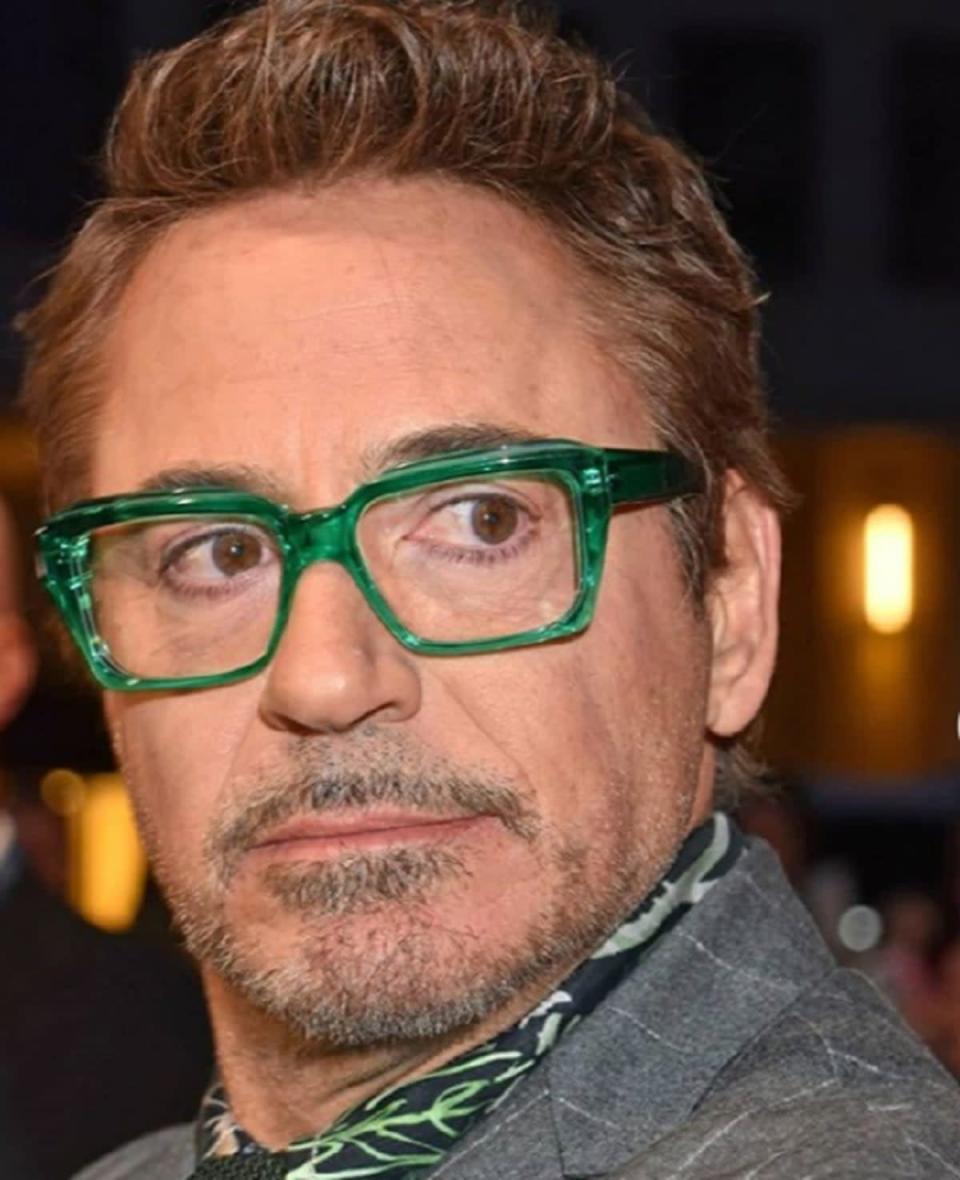 Robert Downey Jr wearing Kirk &amp; Kirk glasses (Kirk &amp; Kirk/PA)