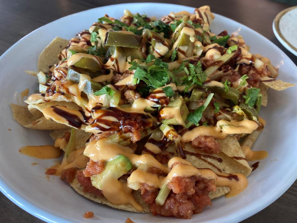 Sushi nachos from B2 Bistro + Bar in the Bayville section of Berkeley Township.